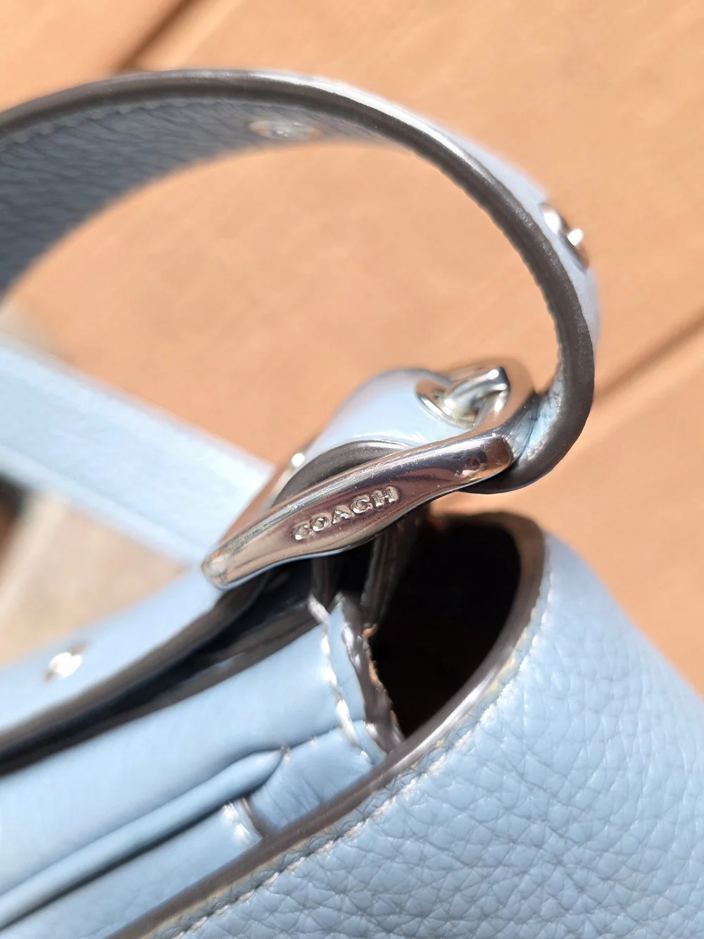 Coach Macie Saddle Bag Varsity Stripe Blue Crossbody Purse